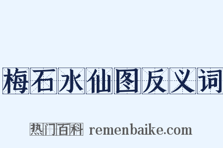 梅石水仙图反义词是什么意思的图片